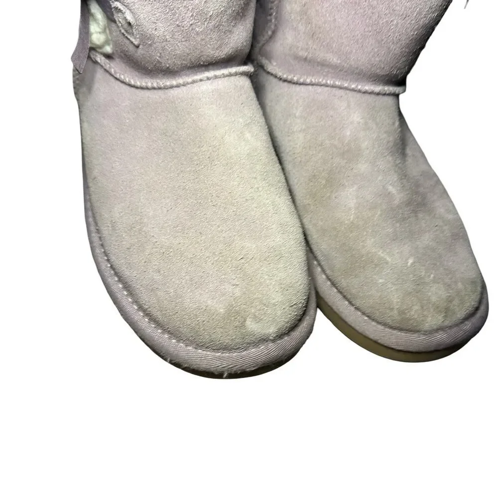 Koolaburra By UGG Girls Boots Size 3 Victoria Short Elderberry Lavender Suede
